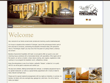 Tablet Screenshot of hotel-restaurant-kreuzberg.de